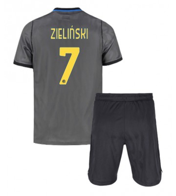 Inter Milan Piotr Zielinski #7 Tredjetrøje Børn 2026-27 Kortærmet (+ Korte bukser)